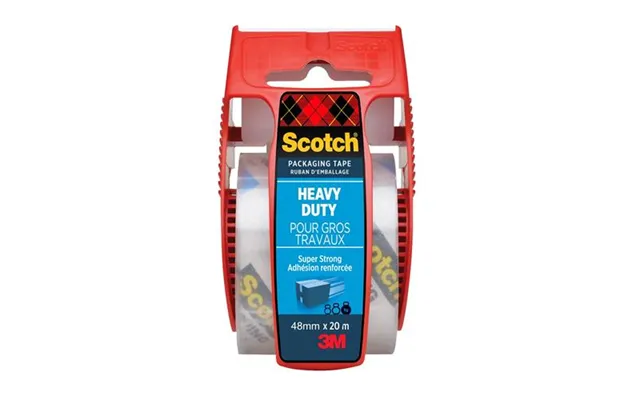 Scotch Packaging Tape Transparent Extra Resistant 48mm X 20m In Hand Dispenser Pack 1 7100296013