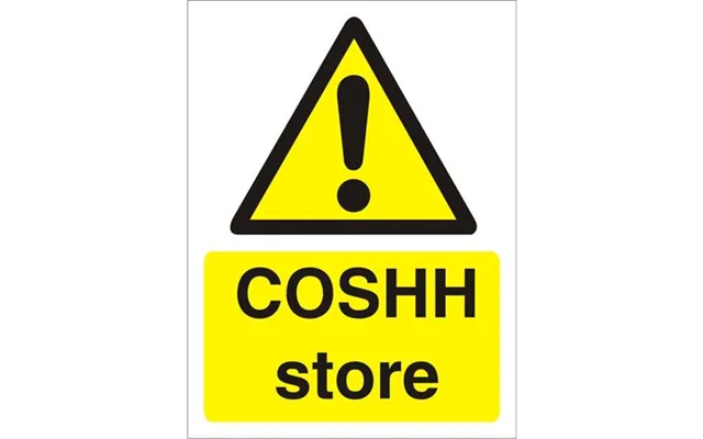 Seco Warning Safety Sign Coshh Store Self Adhesive Vinyl 150 X 200mm - W0201sav150x200
