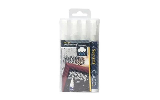 Securit Sma610-v4-wt Chalk Marker Block White 4 Pc S