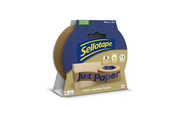 Sellotape Paper Tape 48mm X 50m Brown Roll - 2997919