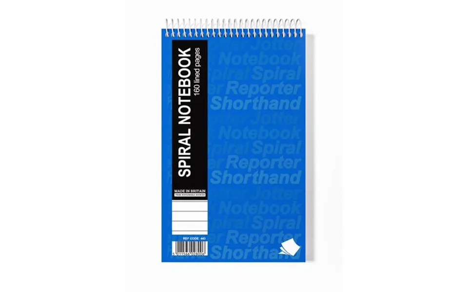 Silvine Spiral Reporters Shorthand Notebook 203 X 127mm 160 Pages Ruled Blue Pack 10 - 743