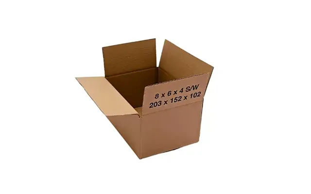Single Wall Cardboard Cartons 203x152x102mm Brown Pack 25 - 51sw005