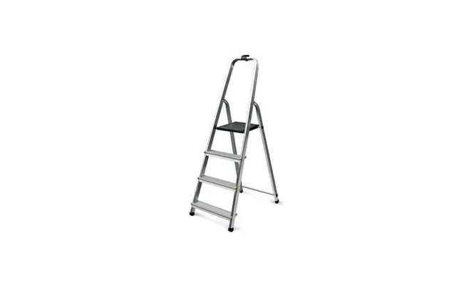 Slingsby Aluminium 4 Tread Platform Step Ladder Platform Sits 770mm Above The Floor 150kg Capacity - 405006