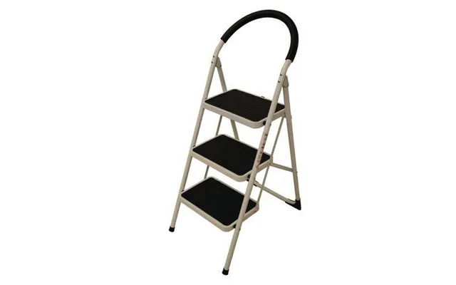 Slingsby Folding 3 Tread Step Ladder 150kg Capacity Height To Top Step 720mm White - 359294
