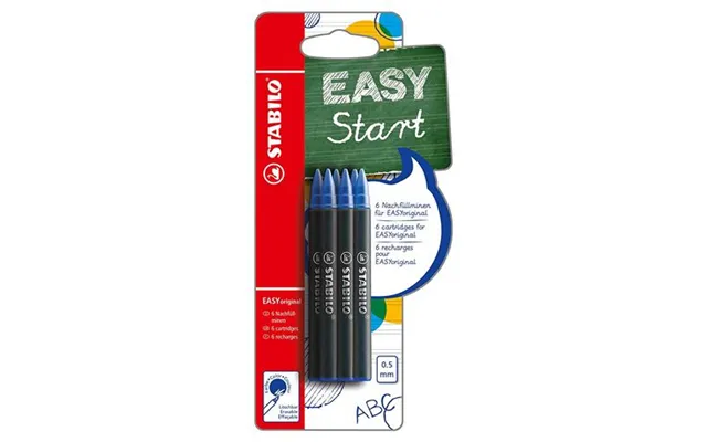 Stabilo Easyoriginal Refills Blue Pack 6 - B-47374-10