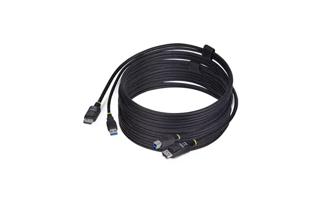 Startech.com 10ft 3m Displayport And Usb 5gbps Kvm Cable 4k 60hz Universally Compatible Dp 1