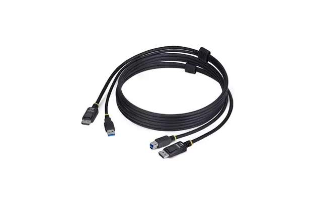 Startech.com 6ft 1.8m Displayport And Usb 5gbps Kvm Cable 4k 60hz Universally Compatible Dp 1