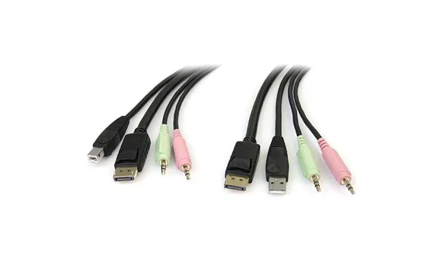 Startech.com 6ft 4-in-1 Usb Displayport Kvm Switch Cable W Audio & Microphone