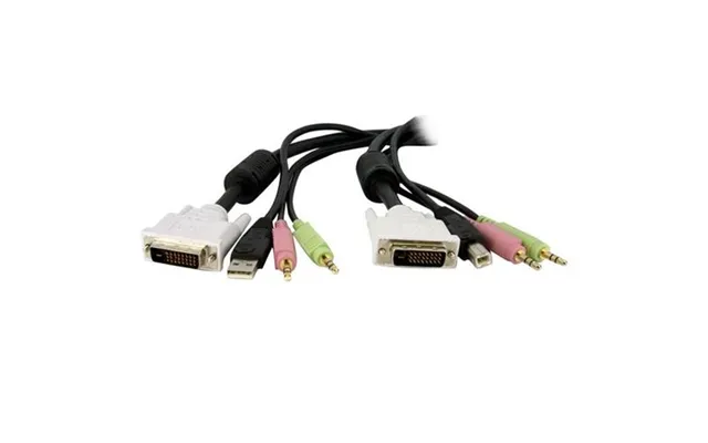 Startech.com Kvm Cable For Dvi And Usb Kvm Switches With Audio & Microphone - 6ft