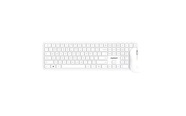 Stealth Wireless Mouse & Keyboard - Whit