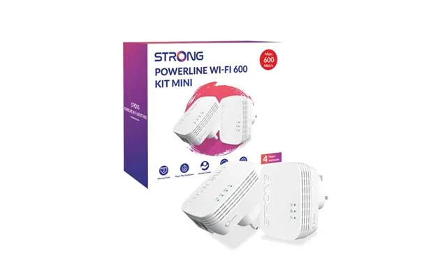 Strong Powerlwf600duominiuk Av600 Mini Wi-fi Powerline Kit 2 Pack