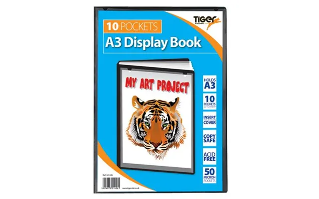 Tiger A3 Presentation Display Book 10 Pocket Black - 301426