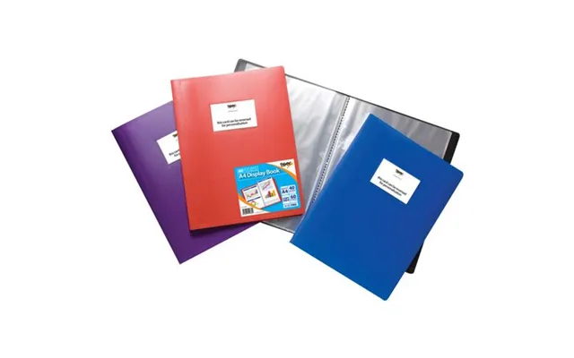 Tiger A4 Flexi Display Book 60 Pocket Assorted Colours Single Book - 301686