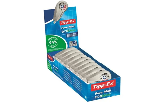 Tipp-ex Pure Eco Mini Correction Tape Roller 5mmx6m White Pack 10 - 918466