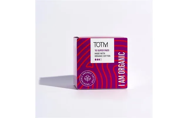 Totm Organic Cotton Super Pads Pack 10 - 0606011 product image
