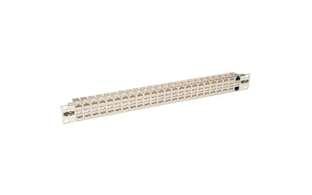 Tripp Lite N254-048-sh-6a 48-port 1u Rack-mount Stp Shielded Cat6a Feedthrough Patch Panel Rj45 Ethernet Taa