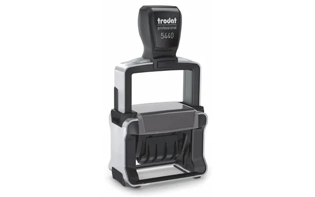 Trodat Professional 5440 L Self Inking Word And Date Stamp 49x28mm Blue Red Ink - 121427