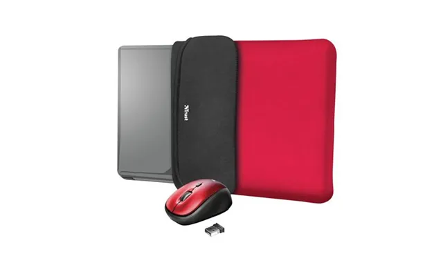 Trust 23455 Laptop Case 39.6 Cm 15.6 Sleeve Case Black Red