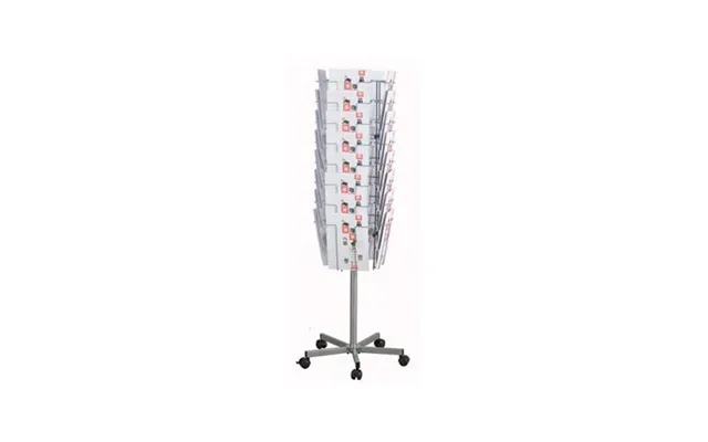 Twinco Agenda Mobile Revolving Literature Holder 32 Compartments A4 Silver - Tw51308