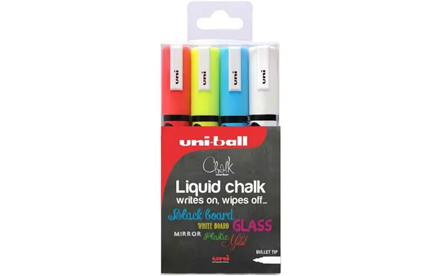 Uni-ball Chalkglass Pwe-5m Metallic 4 Pc S