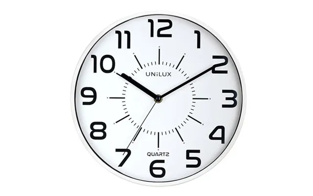 Unilux Pop Quartz Clock Round White