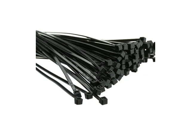 Valuex Cable Ties 200x4.8mm Black Pack 100 - 4cabblk