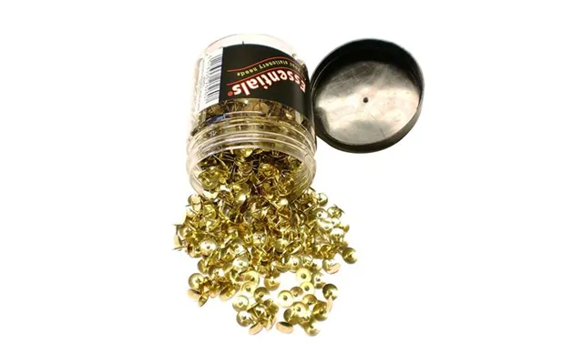 Valuex Drawing Pin 9.5mm Brass Tub Pack 1200 - 26261