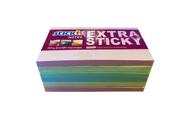 Valuex Extra Sticky Notes 76x127mm 90 Sheets Pastel Colours Pack 6 21669