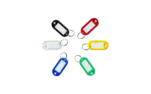 Valuex Key Tags Plastic Assorted Colours Pack 100 - Kts100