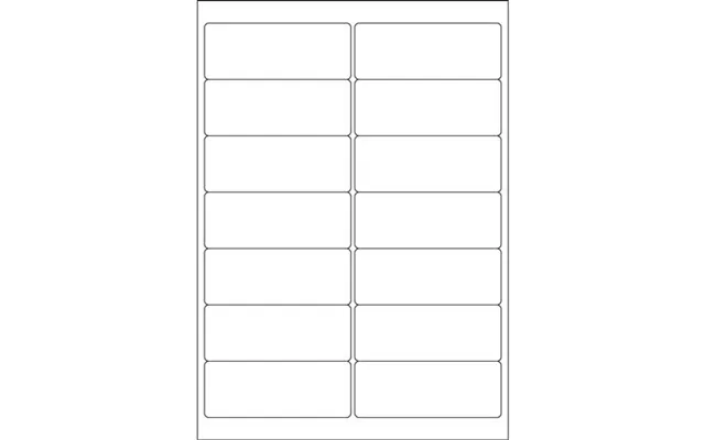 Valuex Multipurpose Label 99.1x38.1mm 14 Per A4 Sheet White Pack 1400 Labels - 15131sm