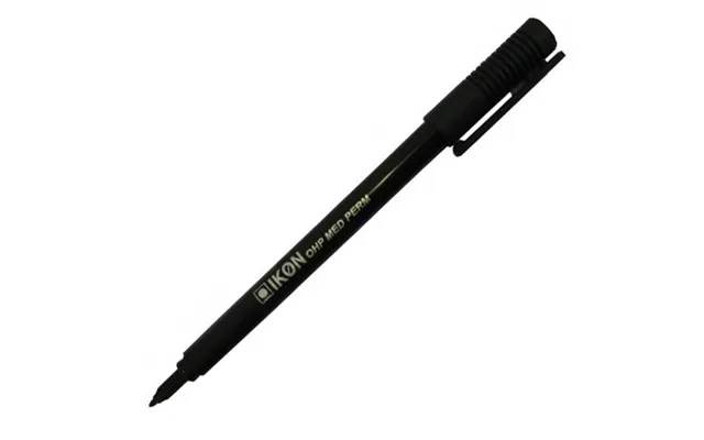 Valuex Ohp Pen Permanent Medium 0.7mm Line Black Pack 10 - 742501