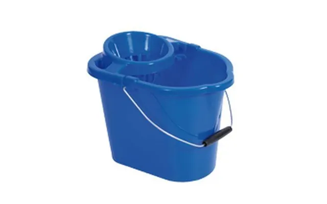 Valuex Plastic Mop 15l Bucket With Wringer And Handle Blue 0907053 product image