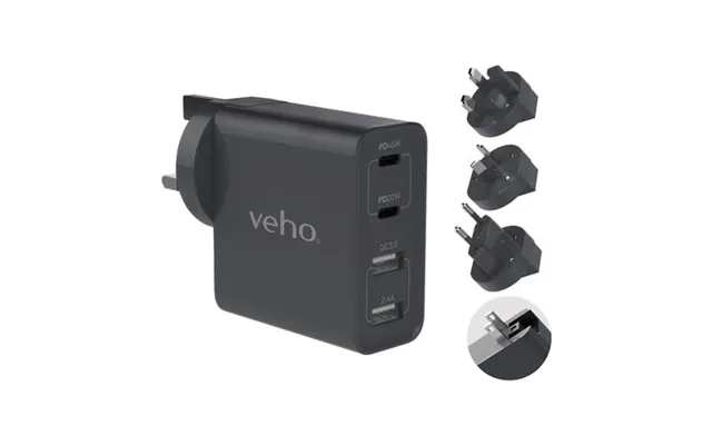 Veho Ta-45 Multi Region Universal Usb Charger Plug Adapter
