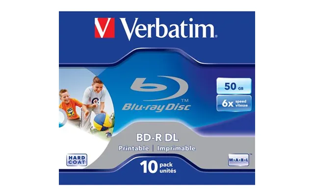 Verbatim 43736 Blank Blu-ray Disc Bd-r 50 Gb 10 Pc S