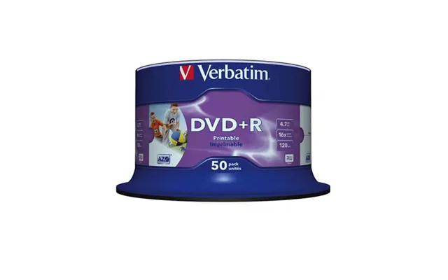 Verbatim Dvd R Wide Inkjet Printable No Id Brand. Native Capacity 4