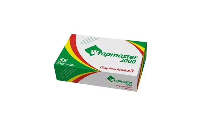 Wrapmaster Clingfilm Refill Roll 300mm Width X 300m Length Pack 3 - 0505010
