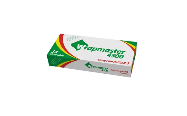 Wrapmaster Clingfilm Refills 450mm X 300 Metre Pack 3 - 0505003