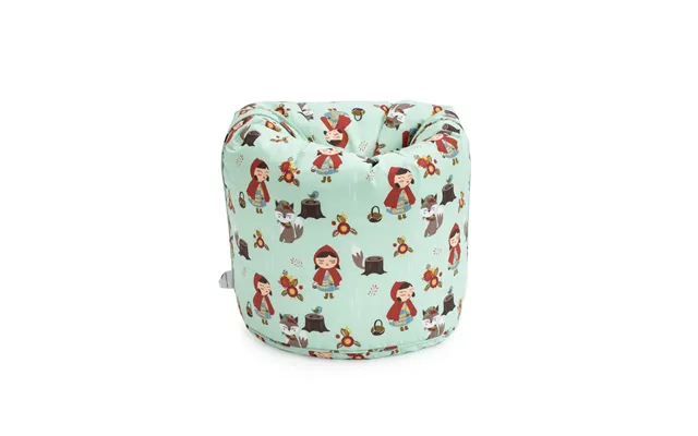 Bean Bag Chair Kids Bean Bags Printed Round Kiddies Beanbag With Carry Handle - Little Red