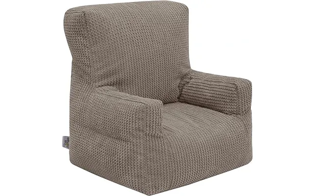 Kids Cord Bean Bag Armchair With Back Pocket Comfy Pouf Gaming Beanbags Chair - Mink