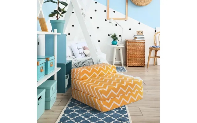 Kids Foldable Z Bed Kids Futon Sofa Bed Z Bed Mattress Printed Sleeping Mattress