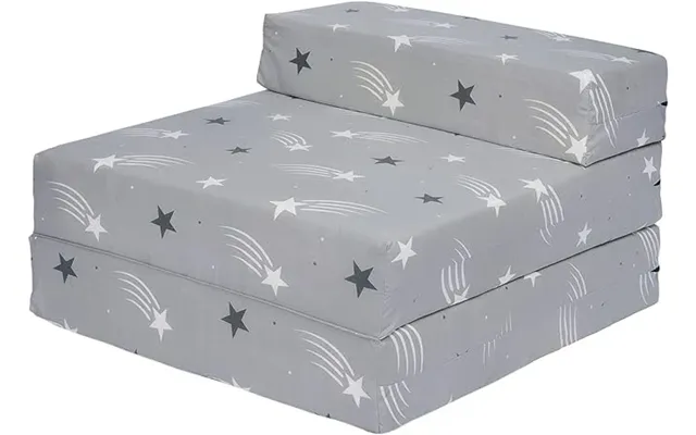 Kids Z Bed Kids Foldable Sofa Bed Guest Mattress Printed Chair Bed - Shooting Stars