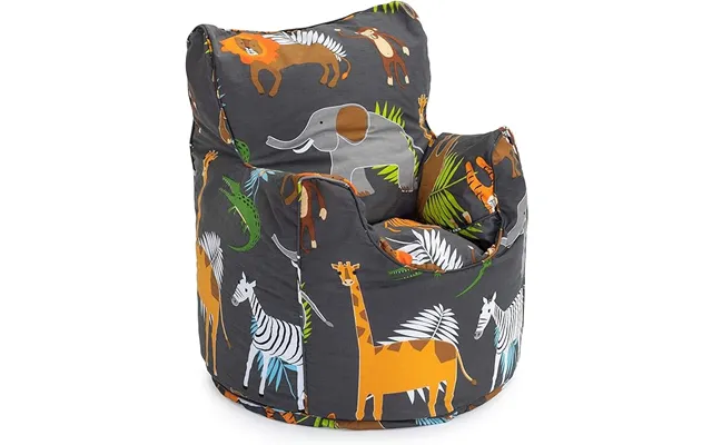 Printed Bean Bag Chair Kids Indoor Childrens Bean Bags Highback Pouffes - Africa