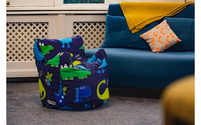 Printed Bean Bag Chair Kids Indoor Childrens Bean Bags Highback Pouffes
