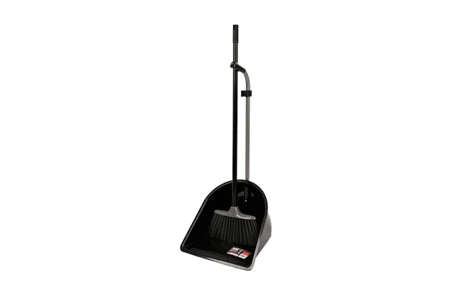 Builders' Tidee Companion Set Heavy Duty Dustpan And Brush Cleaning Set - Black