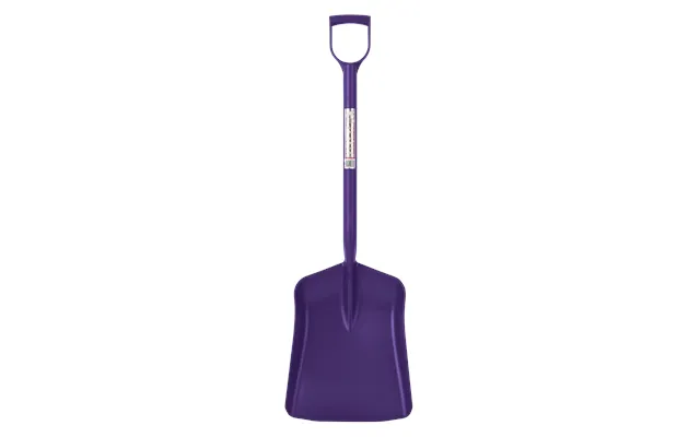 Gorilla Shovel Lightweight Heavy Duty Polypropylene Shovel With D Handle - Purple