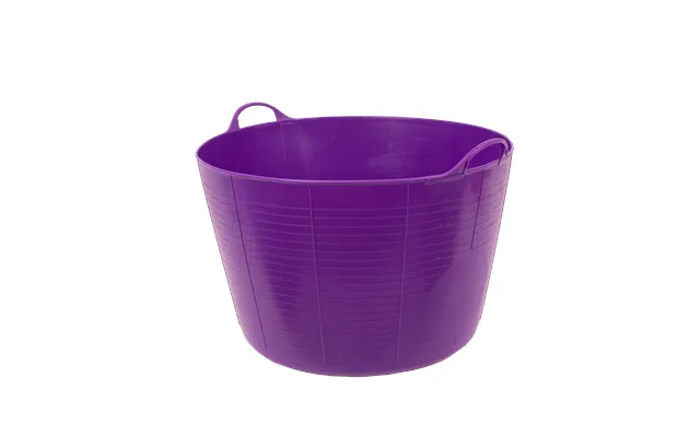 Gorilla Tub Extra Large 75 Litres Heavy Duty Flexible Plastic Utility Tub - Purple
