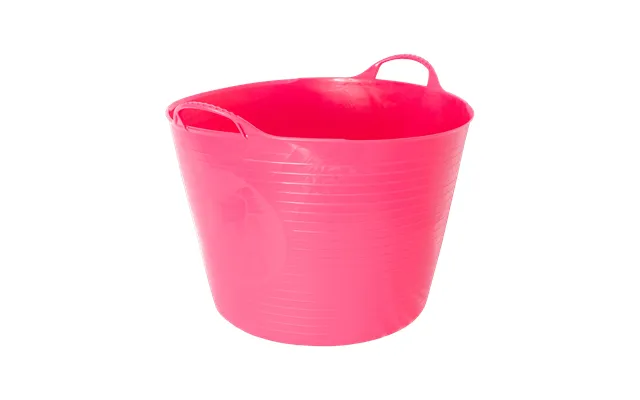 Gorilla Tub Large 38 Litres Heavy Duty Flexible Plastic Utility Tub - Pink