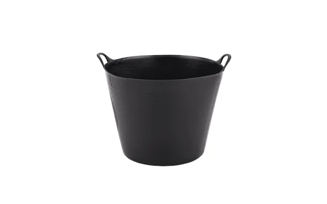 Gorilla Tub Medium 26 Litres Heavy Duty Flexible Plastic Utility Tub - Black