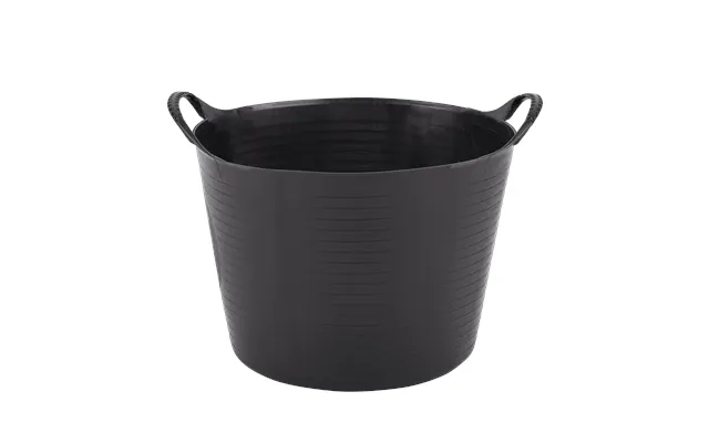 Gorilla Tub Small 14 Litres Heavy Duty Flexible Plastic Utility Tub - Black