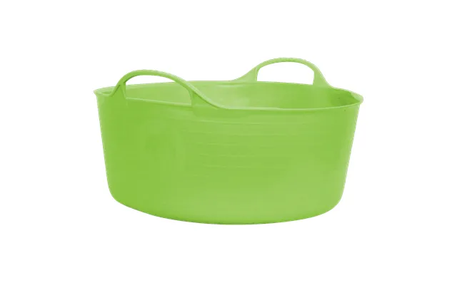 Gorilla Tub Small Shallow 15 Litres Heavy Duty Flexible Plastic Utility Tub - Pistachio